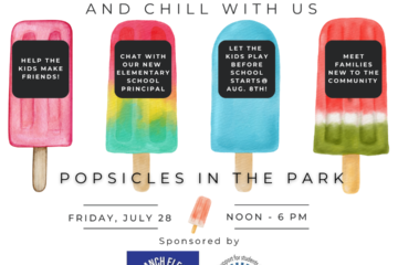 Popsicles in the Park July 28th