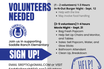 Volunteers Needed in September